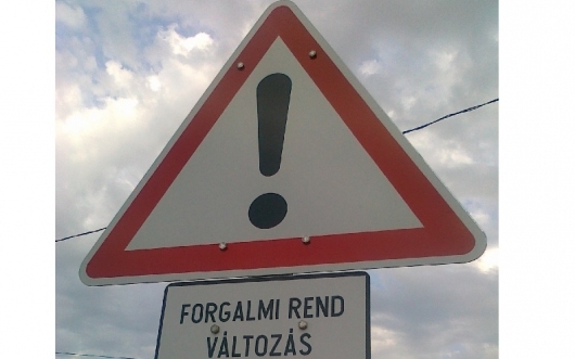 FORGALMI REND VÁLTOZÁS !