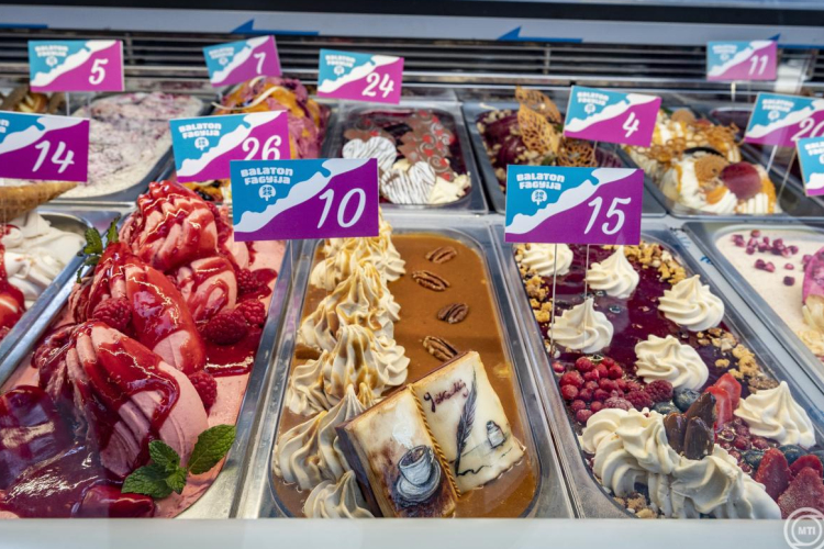 Kecskesajtos kreáció lett idén a Balaton fagyija